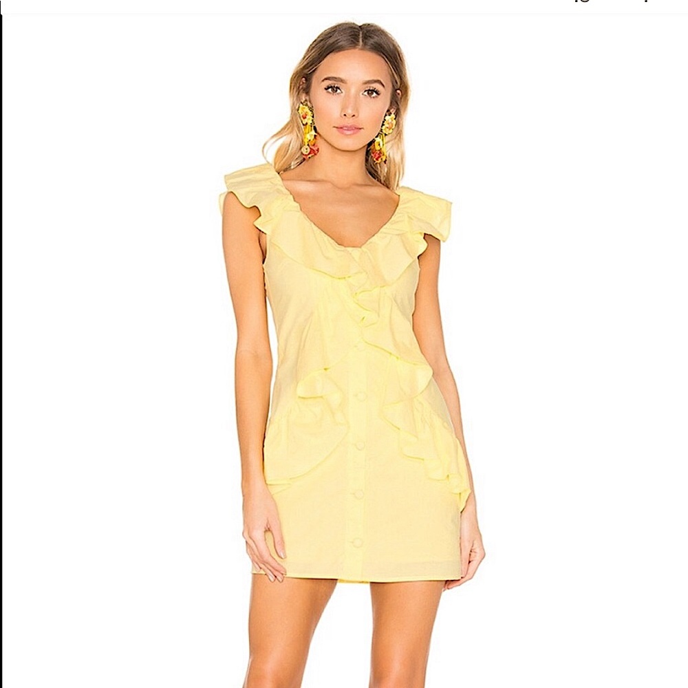 Lovers + Friends • Raleigh Mini Dress, yellow, M